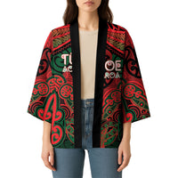 Aotearoa Iwi Tuhoe Personalised Kimono Maori Kowhaiwhai Pattern