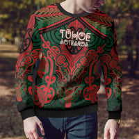 Aotearoa Iwi Tuhoe Personalised Ugly Christmas Sweater Maori Kowhaiwhai Pattern