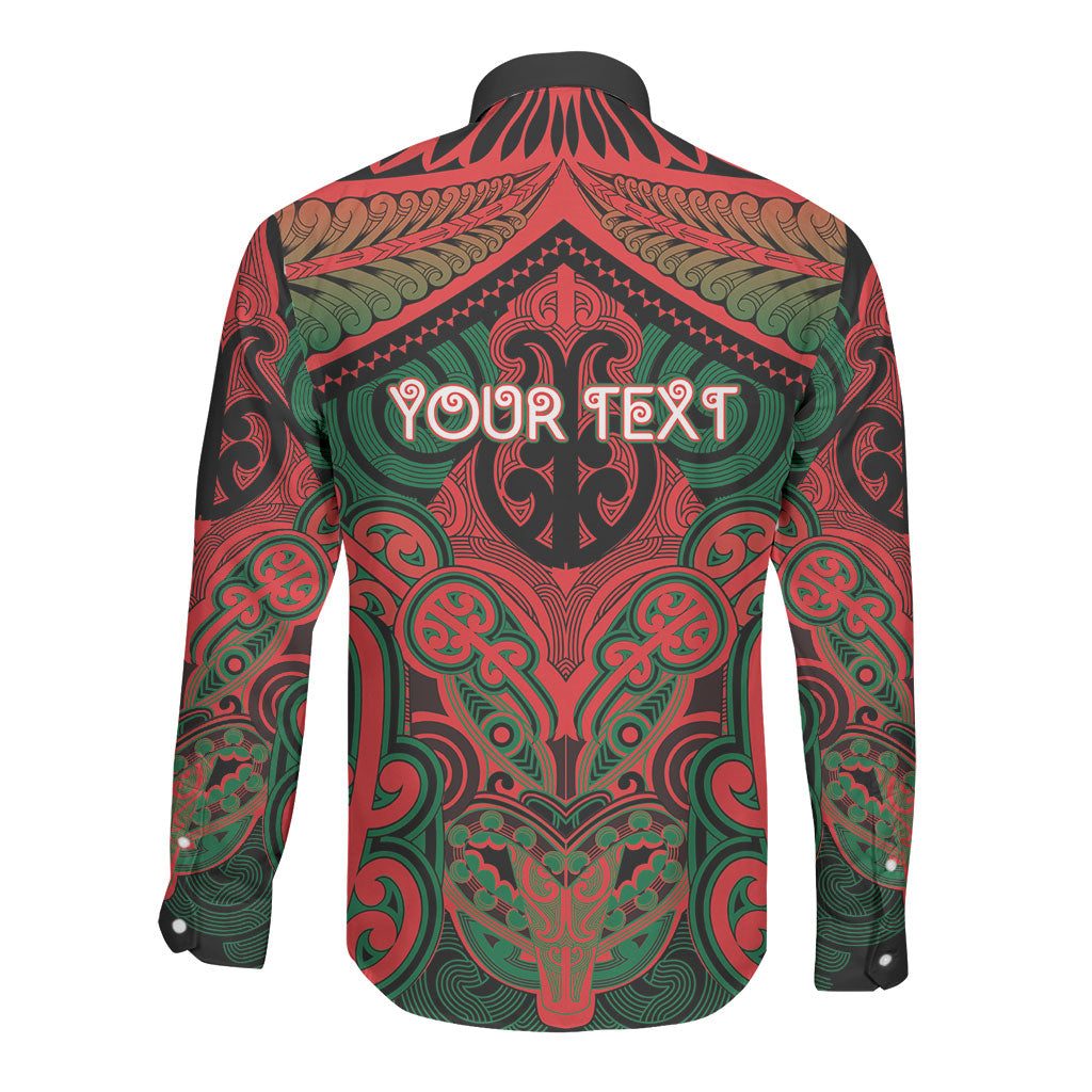 Aotearoa Iwi Tuhoe Personalised Long Sleeve Button Shirt Maori Kowhaiwhai Pattern