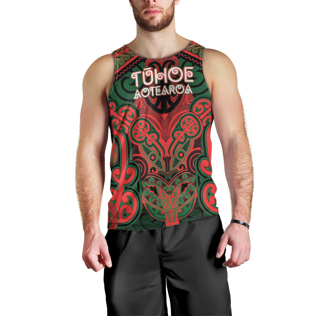 Aotearoa Iwi Tuhoe Personalised Men Tank Top Maori Kowhaiwhai Pattern