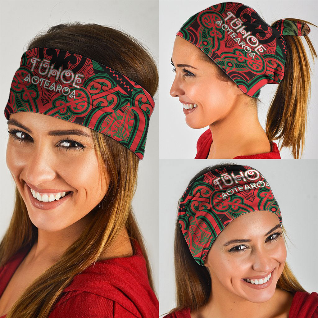 Aotearoa Iwi Tuhoe Neck Gaiter Maori Kowhaiwhai Pattern