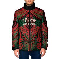Aotearoa Iwi Tuhoe Personalised Padded Jacket Maori Kowhaiwhai Pattern