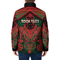 Aotearoa Iwi Tuhoe Personalised Padded Jacket Maori Kowhaiwhai Pattern