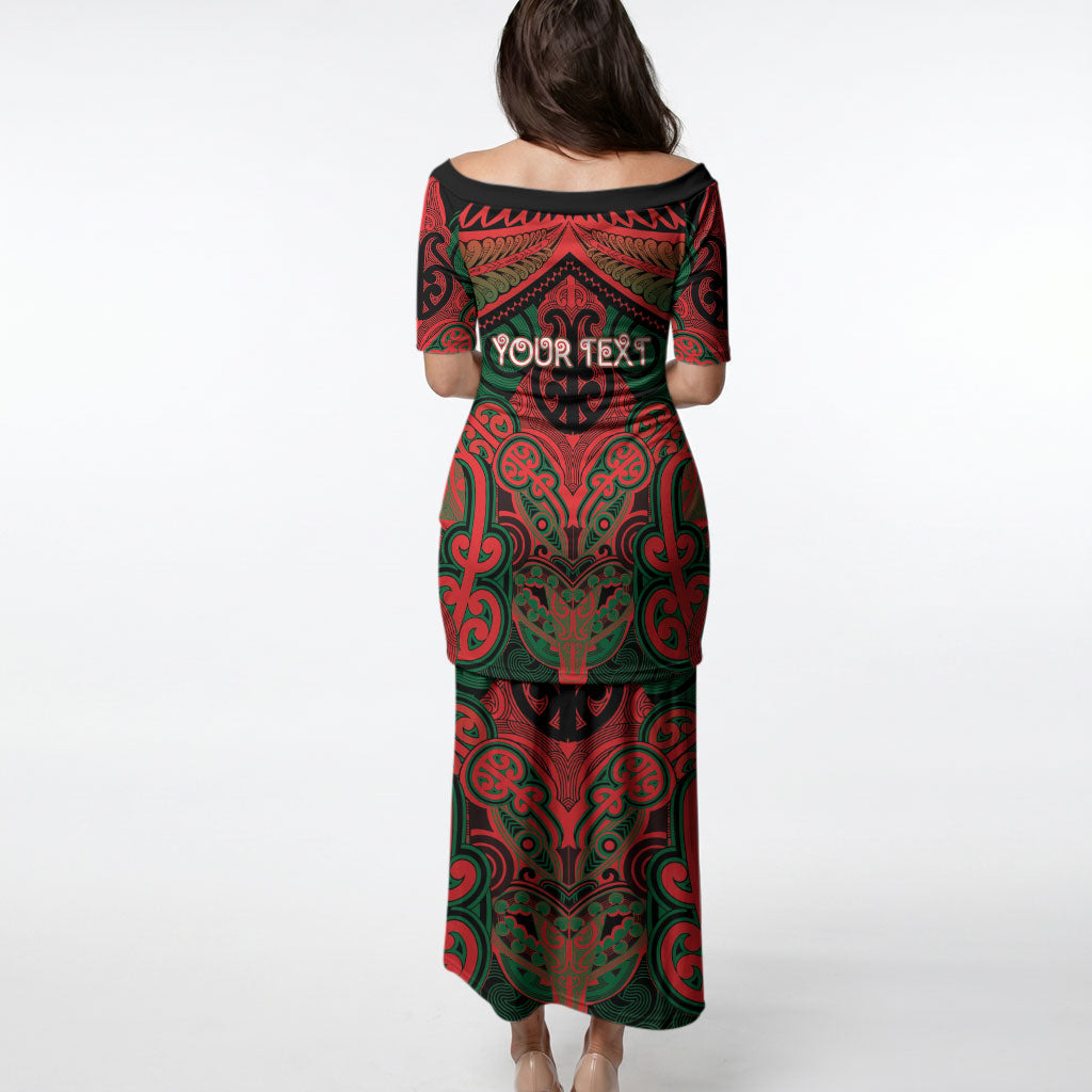 Aotearoa Iwi Tuhoe Personalised Puletasi Maori Kowhaiwhai Pattern