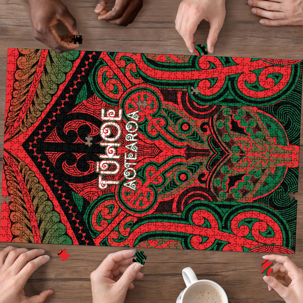 Aotearoa Iwi Tuhoe Puzzle Maori Kowhaiwhai Pattern