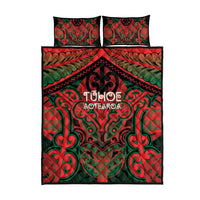 Aotearoa Iwi Tuhoe Quilt Bed Set Maori Kowhaiwhai Pattern