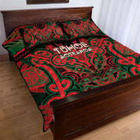Aotearoa Iwi Tuhoe Quilt Bed Set Maori Kowhaiwhai Pattern
