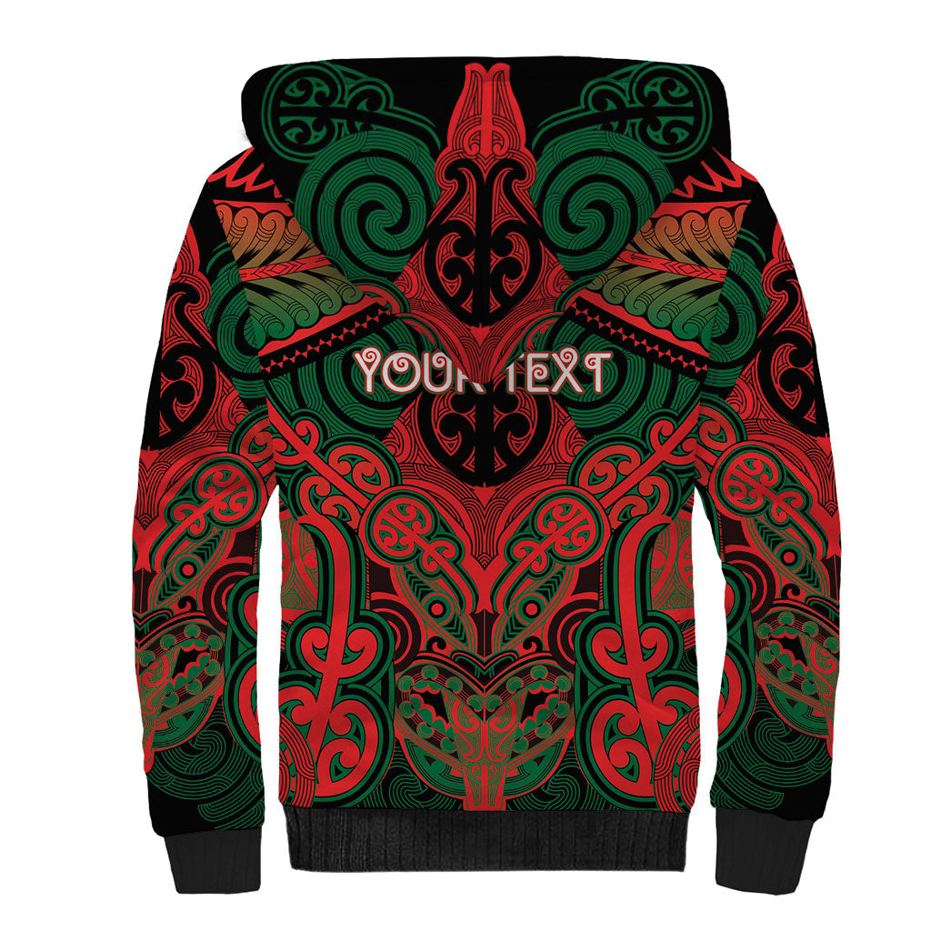 Aotearoa Iwi Tuhoe Personalised Sherpa Hoodie Maori Kowhaiwhai Pattern
