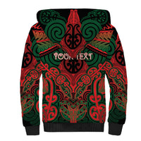 Aotearoa Iwi Tuhoe Personalised Sherpa Hoodie Maori Kowhaiwhai Pattern