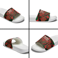 Aotearoa Iwi Tuhoe Slide Sandals Maori Kowhaiwhai Pattern