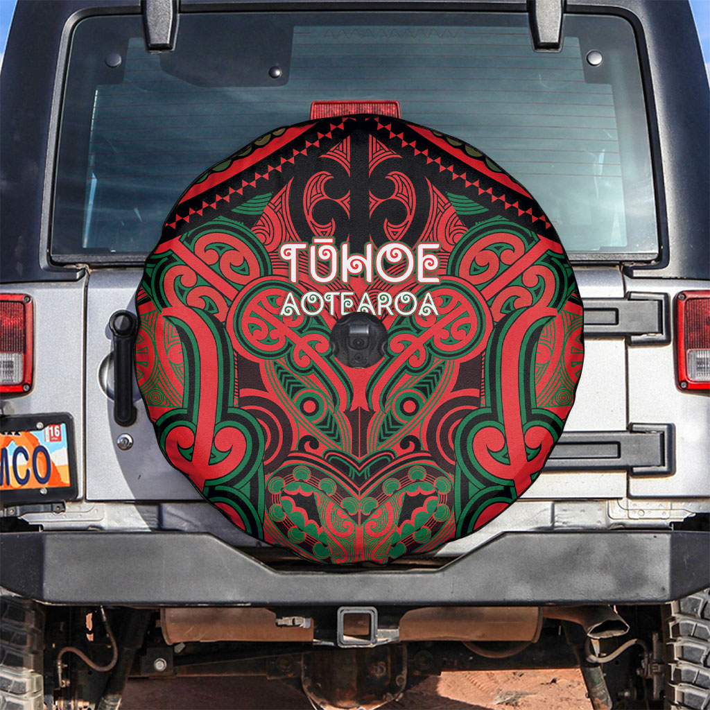 Aotearoa Iwi Tuhoe Spare Tire Cover Maori Kowhaiwhai Pattern