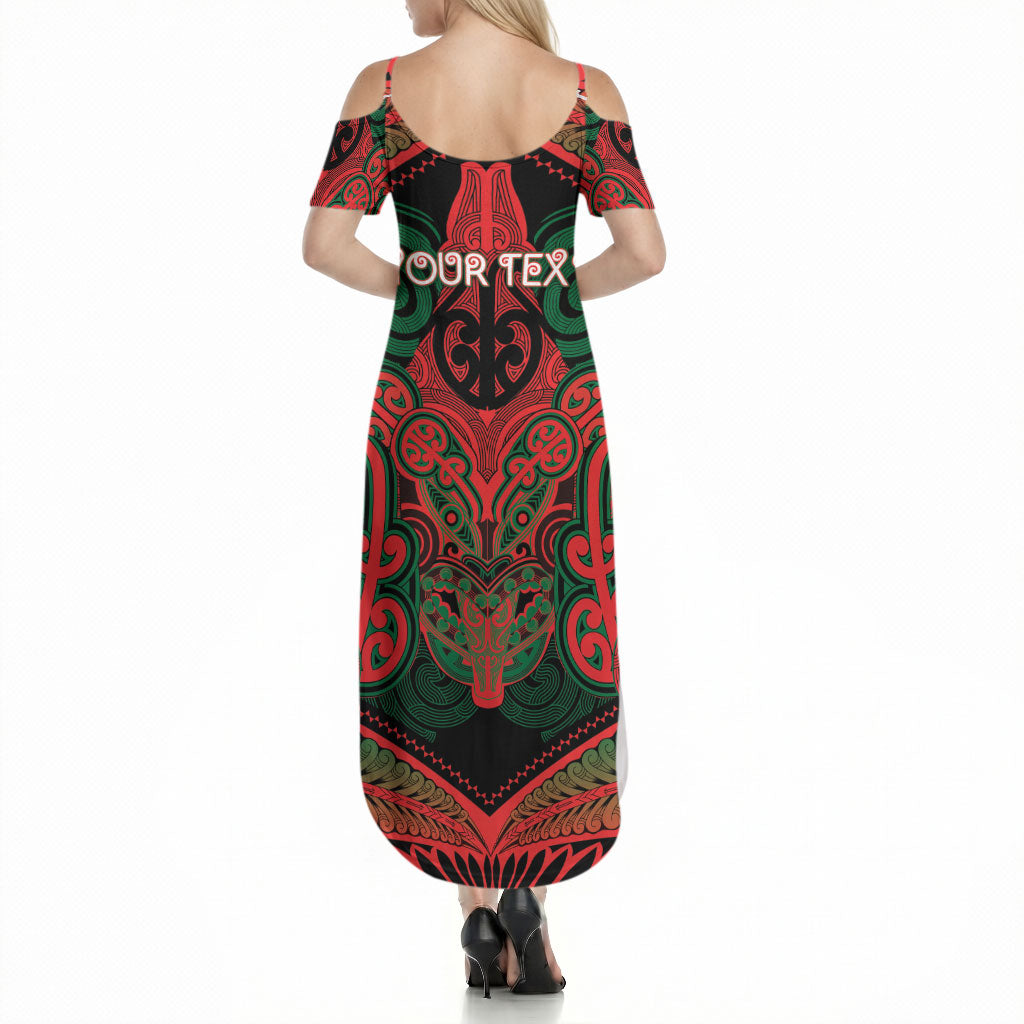 Aotearoa Iwi Tuhoe Personalised Summer Maxi Dress Maori Kowhaiwhai Pattern