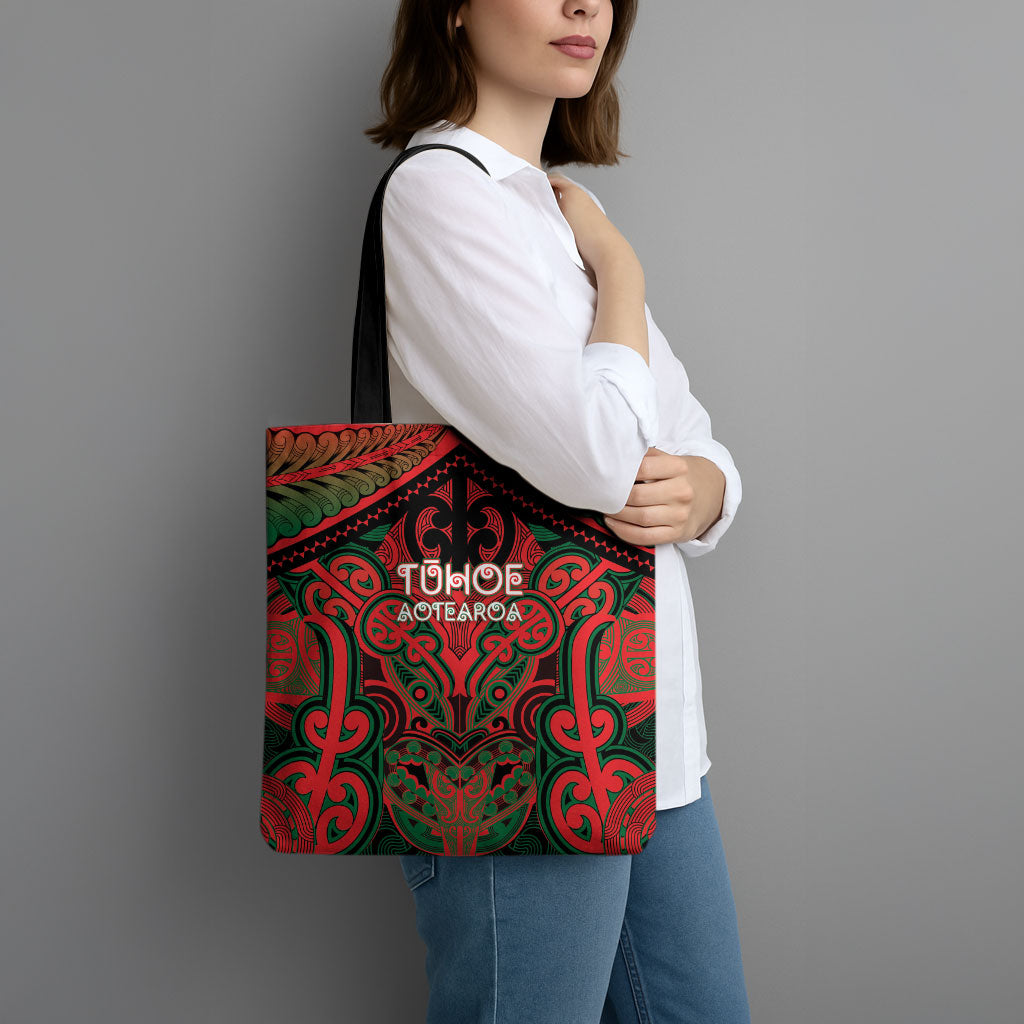 Aotearoa Iwi Tuhoe Tote Bag Maori Kowhaiwhai Pattern