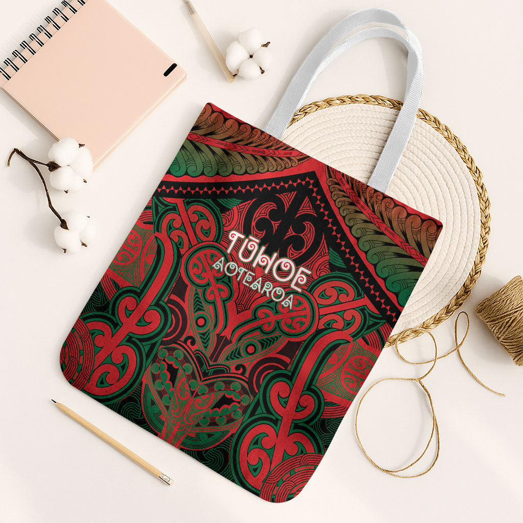 Aotearoa Iwi Tuhoe Tote Bag Maori Kowhaiwhai Pattern