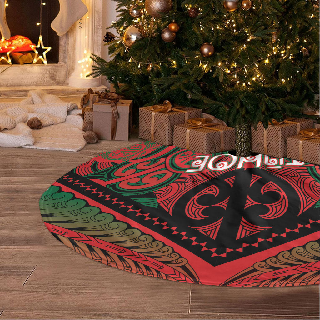 Aotearoa Iwi Tuhoe Tree Skirt Maori Kowhaiwhai Pattern
