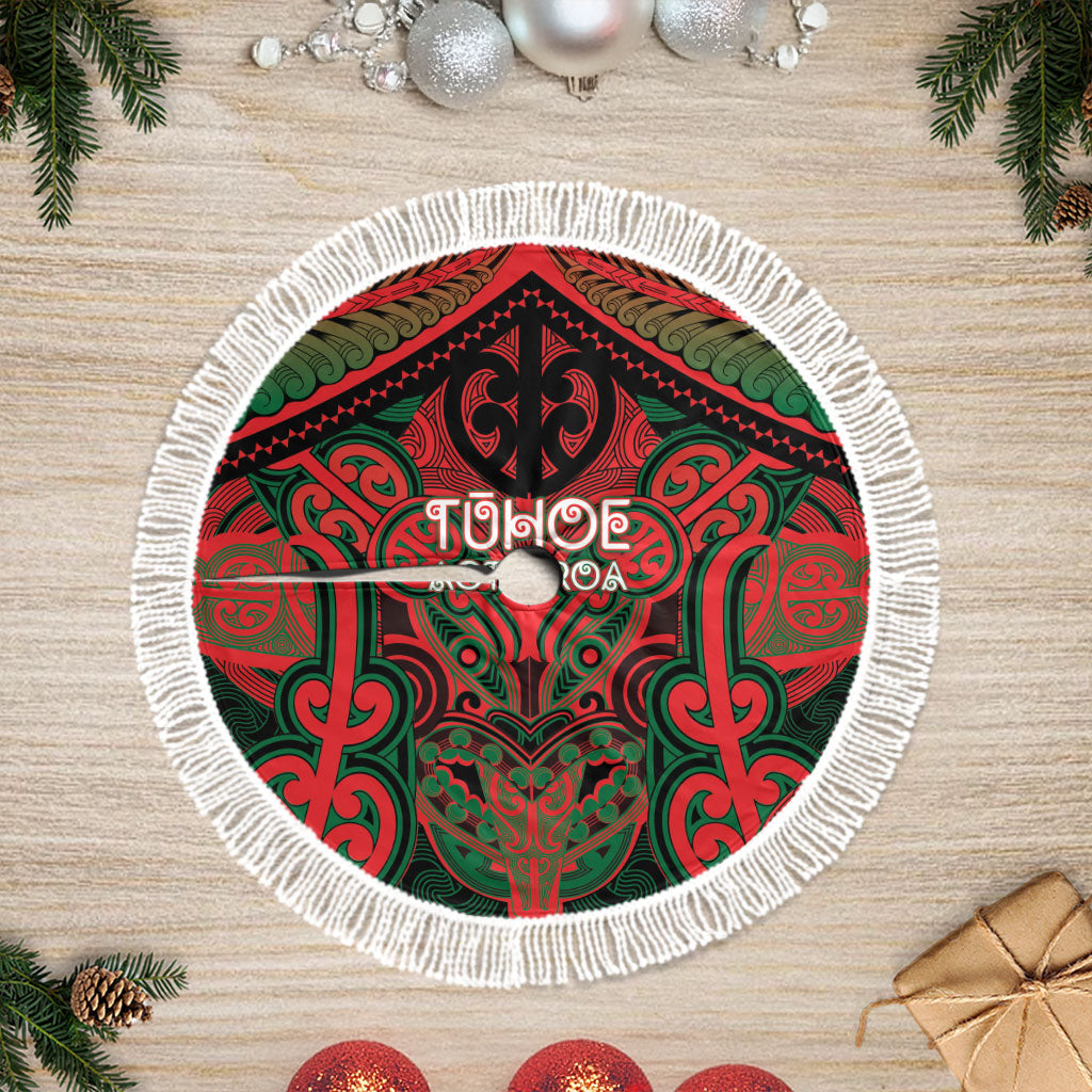 Aotearoa Iwi Tuhoe Tree Skirt Maori Kowhaiwhai Pattern