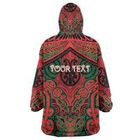 Aotearoa Iwi Tuhoe Personalised Wearable Blanket Hoodie Maori Kowhaiwhai Pattern