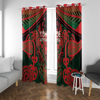 Aotearoa Iwi Tuhoe Window Curtain Maori Kowhaiwhai Pattern