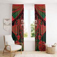 Aotearoa Iwi Tuhoe Window Curtain Maori Kowhaiwhai Pattern