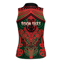 Aotearoa Iwi Tuhoe Personalised Women Sleeveless Polo Shirt Maori Kowhaiwhai Pattern