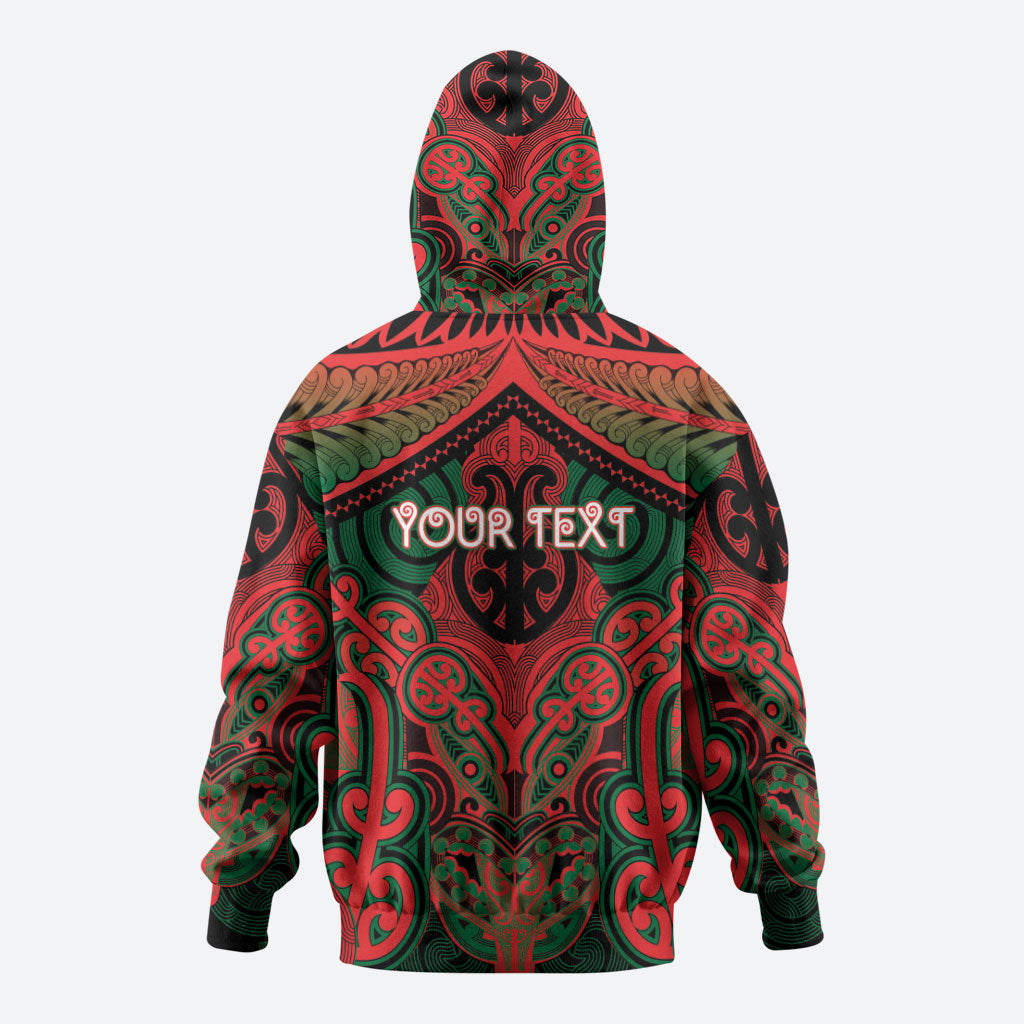 Aotearoa Iwi Tuhoe Personalised Zip Hoodie Maori Kowhaiwhai Pattern