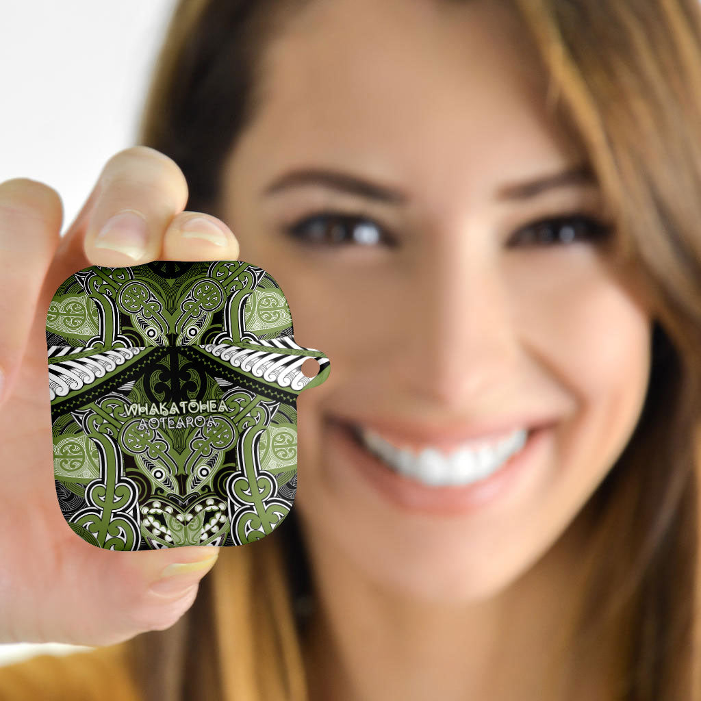 Aotearoa Iwi Whakatohea AirPods Case Maori Kowhaiwhai Pattern