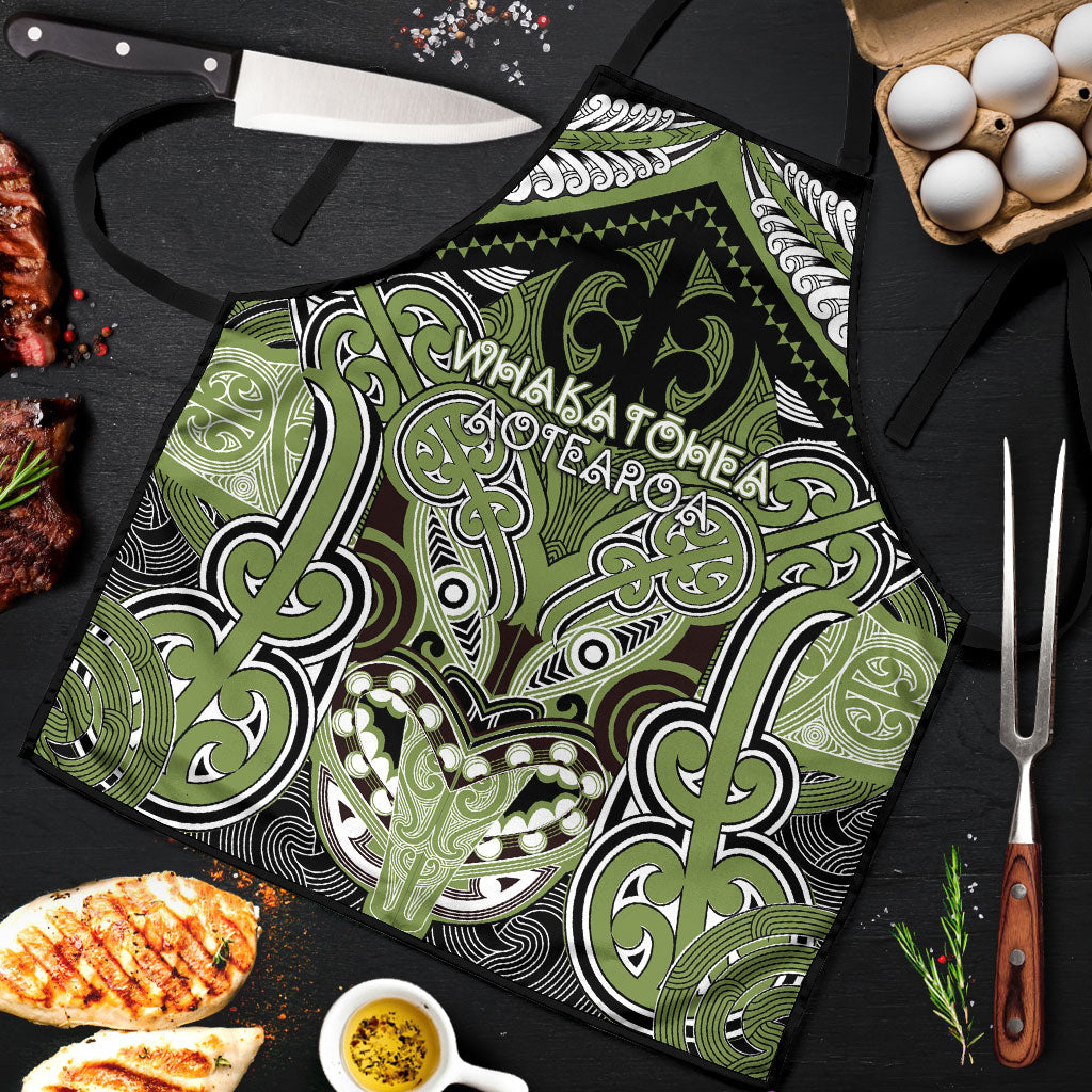 Aotearoa Iwi Whakatohea Apron Maori Kowhaiwhai Pattern