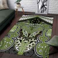 Aotearoa Iwi Whakatohea Area Rug Maori Kowhaiwhai Pattern