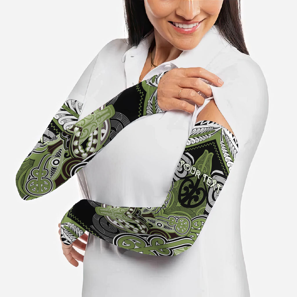 Aotearoa Iwi Whakatohea Personalised Arm Sleeves Maori Kowhaiwhai Pattern