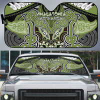 Aotearoa Iwi Whakatohea Auto Sun Shade Maori Kowhaiwhai Pattern