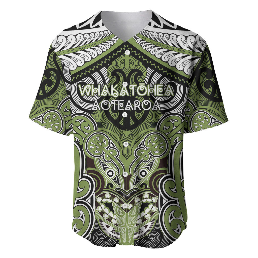 Aotearoa Iwi Whakatohea Personalised Baseball Jersey Maori Kowhaiwhai Pattern