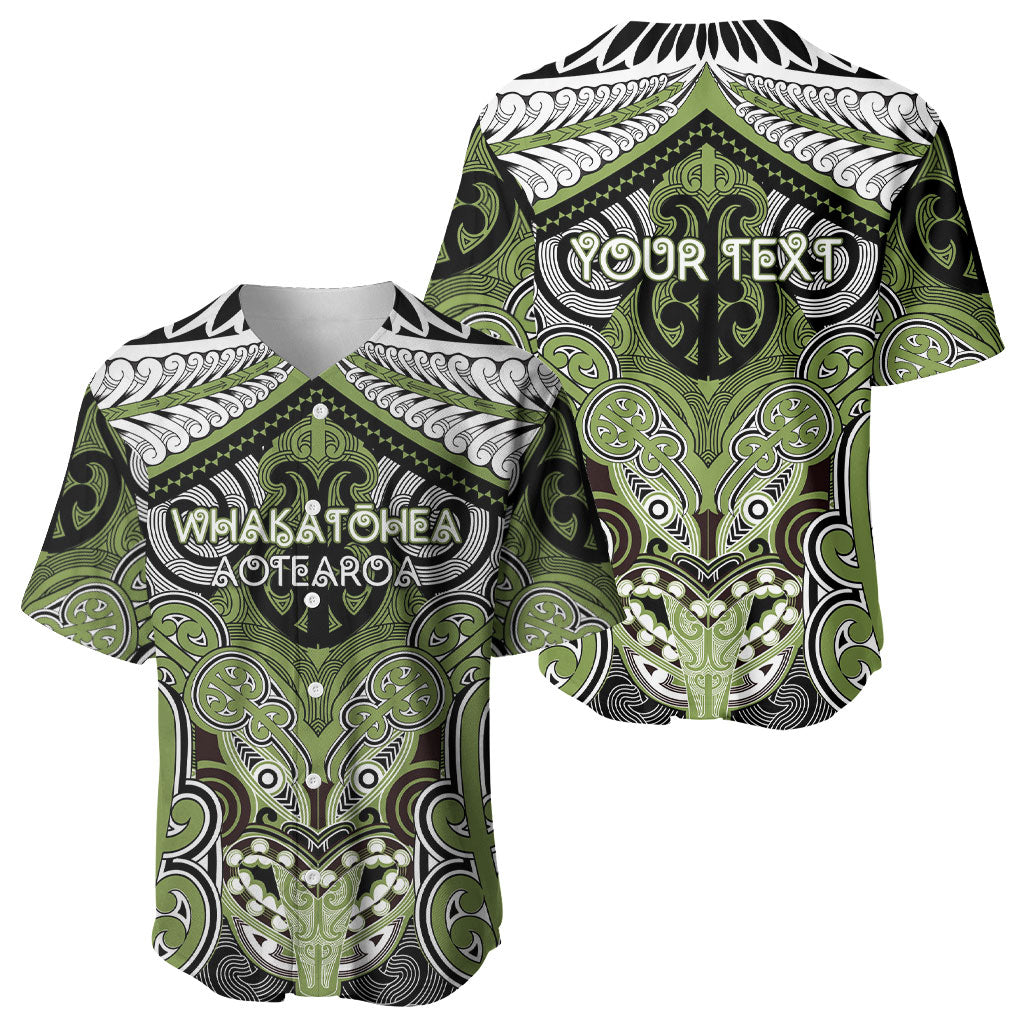 Aotearoa Iwi Whakatohea Personalised Baseball Jersey Maori Kowhaiwhai Pattern