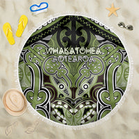 Aotearoa Iwi Whakatohea Beach Blanket Maori Kowhaiwhai Pattern