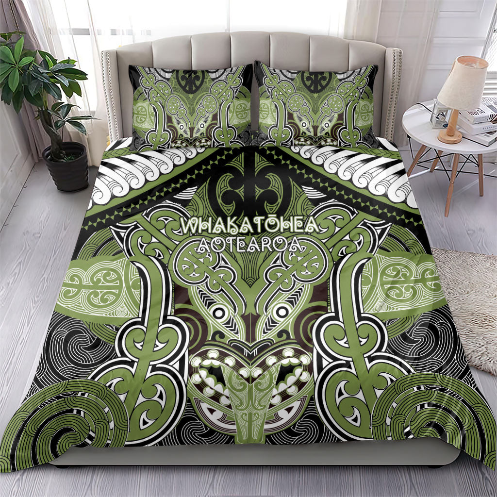 Aotearoa Iwi Whakatohea Bedding Set Maori Kowhaiwhai Pattern