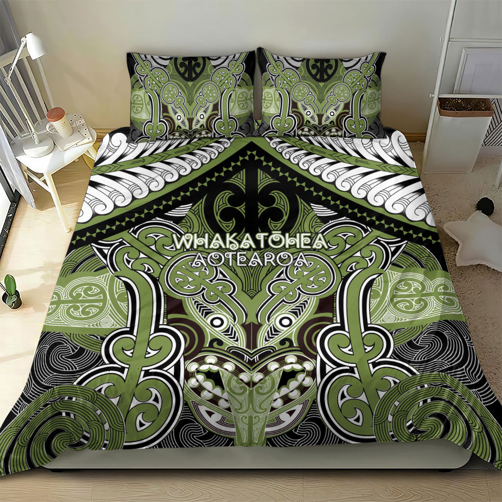 Aotearoa Iwi Whakatohea Bedding Set Maori Kowhaiwhai Pattern