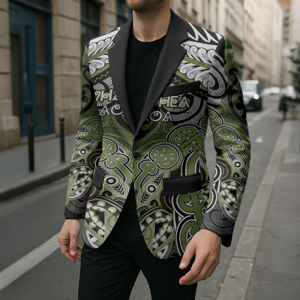 Aotearoa Iwi Whakatohea Personalised Blazer Maori Kowhaiwhai Pattern