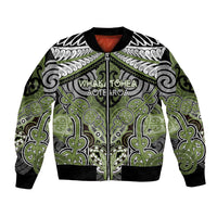 Aotearoa Iwi Whakatohea Personalised Bomber Jacket Maori Kowhaiwhai Pattern