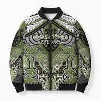 Aotearoa Iwi Whakatohea Personalised Bomber Puffer Jacket Maori Kowhaiwhai Pattern