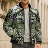 Aotearoa Iwi Whakatohea Personalised Bomber Puffer Jacket Maori Kowhaiwhai Pattern