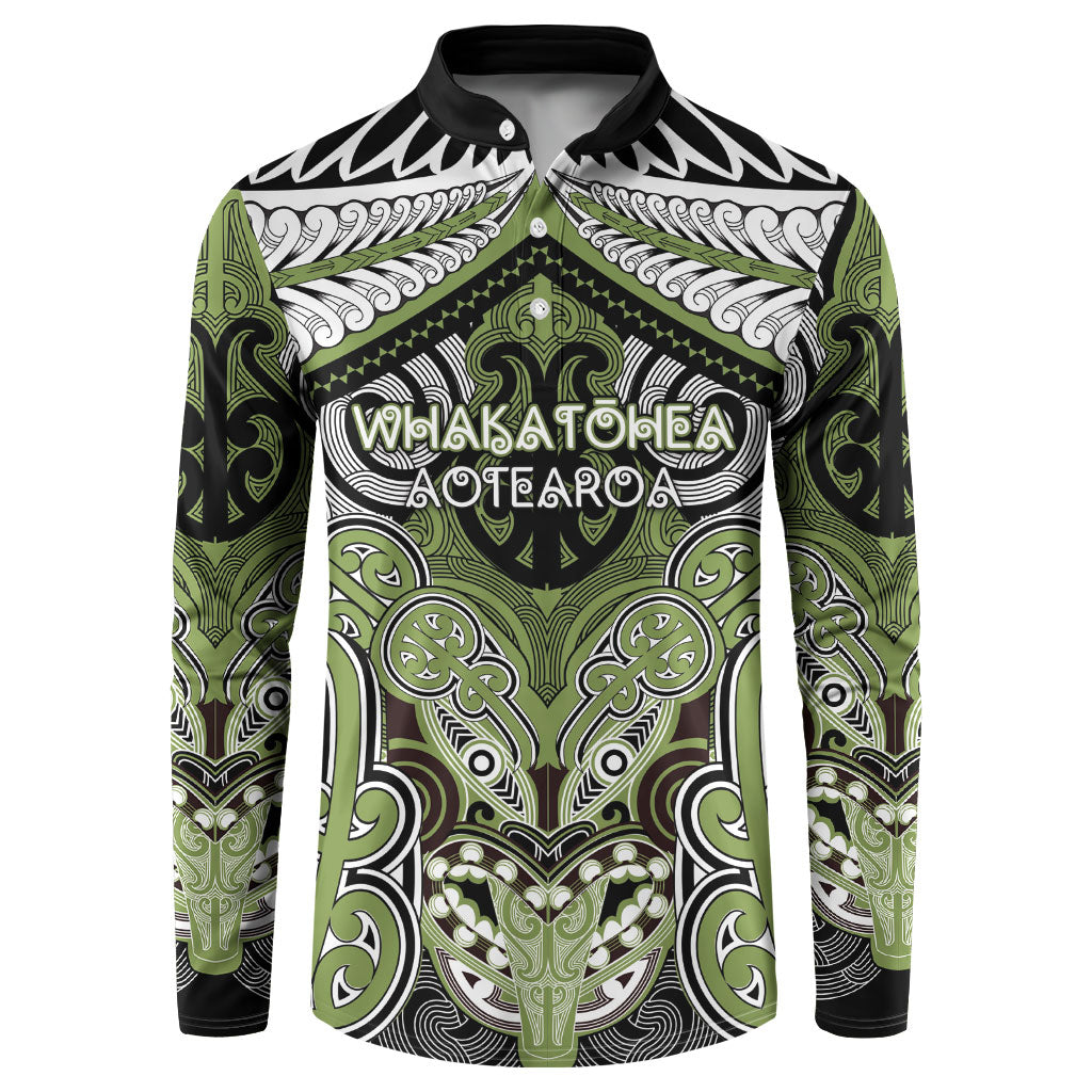 Aotearoa Iwi Whakatohea Personalised Button Sweatshirt Maori Kowhaiwhai Pattern
