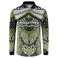 Aotearoa Iwi Whakatohea Personalised Button Sweatshirt Maori Kowhaiwhai Pattern