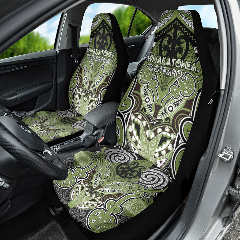Aotearoa Iwi Whakatohea Car Seat Cover Maori Kowhaiwhai Pattern