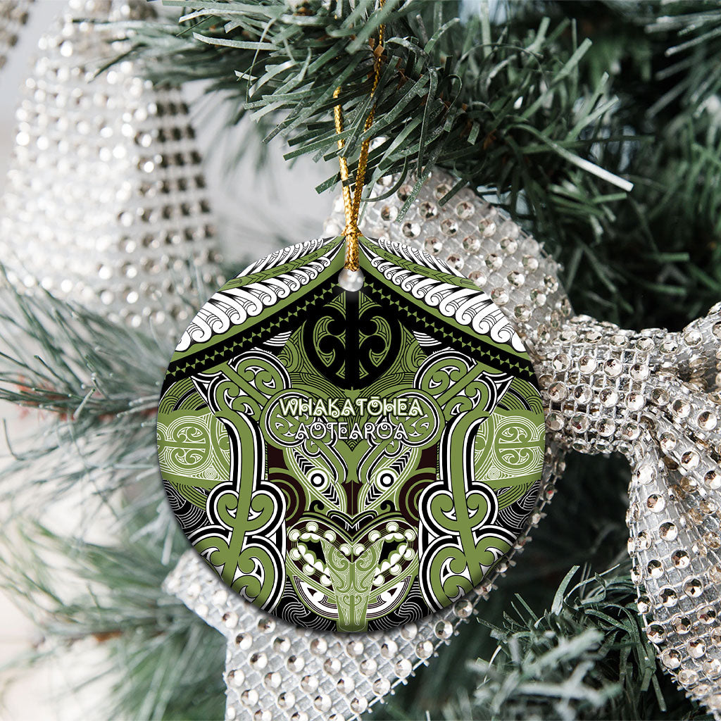 Aotearoa Iwi Whakatohea Personalised Ceramic Ornament Maori Kowhaiwhai Pattern