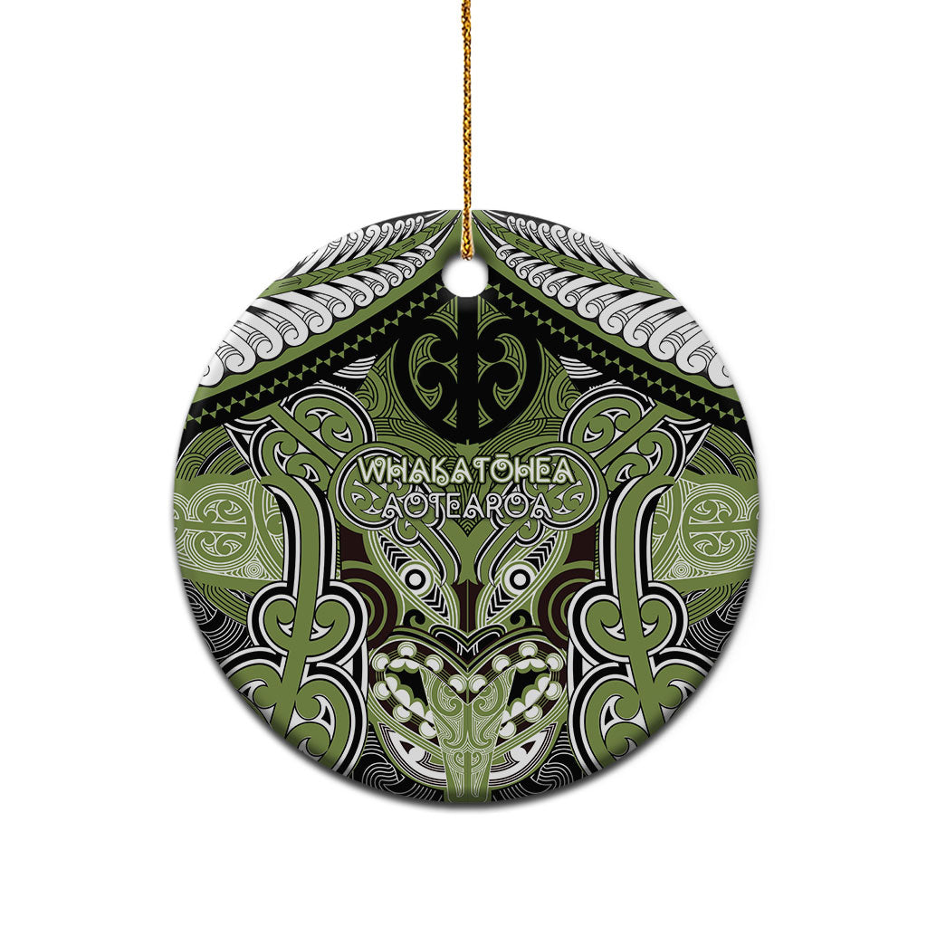 Aotearoa Iwi Whakatohea Personalised Ceramic Ornament Maori Kowhaiwhai Pattern