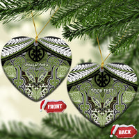 Aotearoa Iwi Whakatohea Personalised Ceramic Ornament Maori Kowhaiwhai Pattern