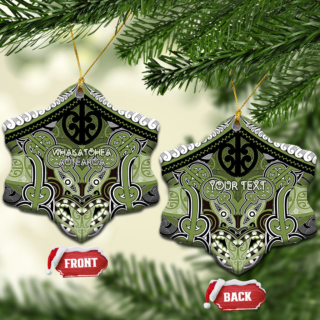Aotearoa Iwi Whakatohea Personalised Ceramic Ornament Maori Kowhaiwhai Pattern