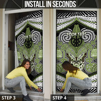 Aotearoa Iwi Whakatohea Personalised Door Cover Maori Kowhaiwhai Pattern