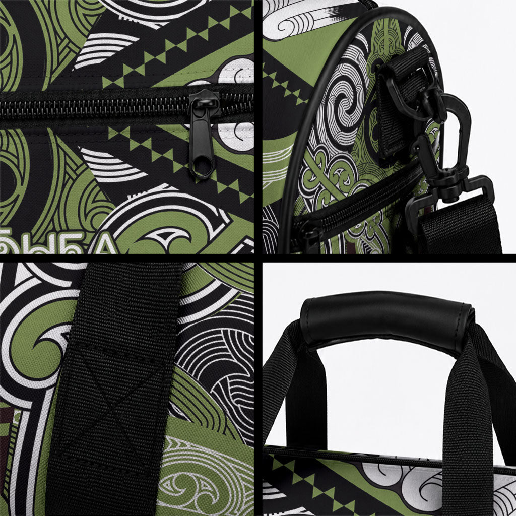 Aotearoa Iwi Whakatohea Duffle Bag Maori Kowhaiwhai Pattern