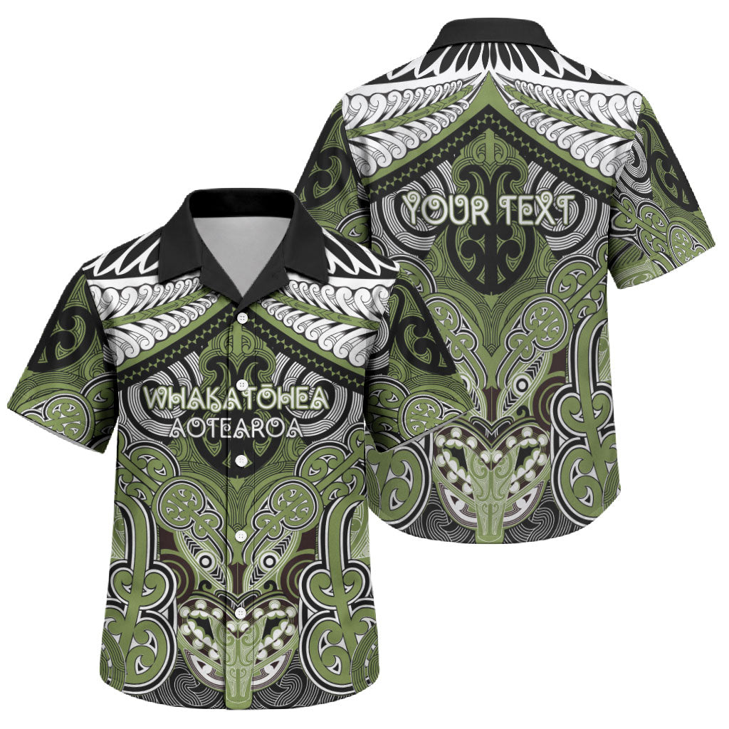 Aotearoa Iwi Whakatohea Personalised Family Matching Long Sleeve Bodycon Dress and Hawaiian Shirt Maori Kowhaiwhai Pattern