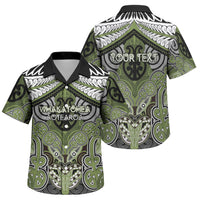 Aotearoa Iwi Whakatohea Personalised Family Matching Short Sleeve Bodycon Dress and Hawaiian Shirt Maori Kowhaiwhai Pattern